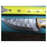 Damascus style knife, hand crafted ...