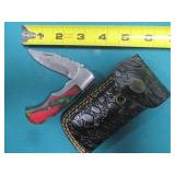 Damascus style knife, hand crafted ...