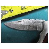 Damascus style knife, hand crafted ...