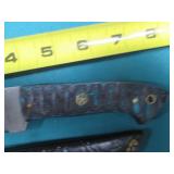Damascus style knife, hand crafted ...