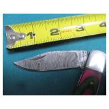 Damascus style knife, hand crafted ...