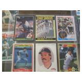 5 Pages of Wade Boggs cards...