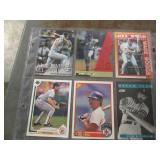 5 Pages of Wade Boggs cards...