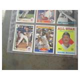 5 Pages of Wade Boggs cards...