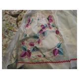 Embroidered Dish Towels, Vintage Aprons