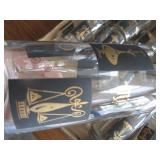 Glasses, Black with Gold