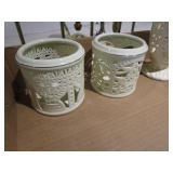 Candle Holders w/ Brass