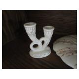 Red Wing Console Bowl, Frog, Candle Holders