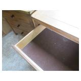 Pair of (2) wood 3-drawer nightstan...