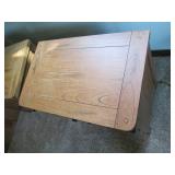 Pair of (2) wood 3-drawer nightstan...