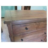 Wood 5-drawer highboy dresser appro...