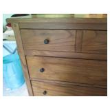 Wood 5-drawer highboy dresser appro...