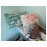 Rowenta steam iron, Ironing board, ...