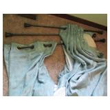 (3) Oil Rubbed Bronze Cafe Rods eac...