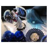 Vintage to modern Cobalt blue glass...
