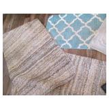 Entry rugs and runner in varying co...