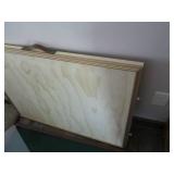 Wood framed display board with felt...