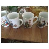 Vintage green and Carnival glass di...