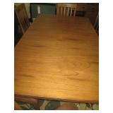 7pc Wood and Stone Inlay Dining tab...