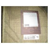 Neutral tone leaf print area rug ap...