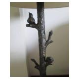Pair of heavy tree and bird theme t...