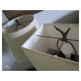 Pair of heavy tree and bird theme t...