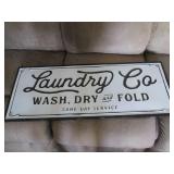 Large Metal Laundry wall sign appro...