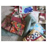 Huge variety of hand made quilts, p...