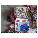 Huge variety of hand made quilts, p...