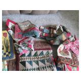 Huge variety of hand made quilts, p...