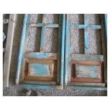 Large Rustic wood and metal floral,...