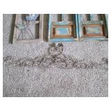 Large Rustic wood and metal floral,...