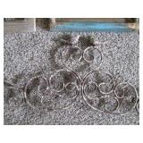 Large Rustic wood and metal floral,...