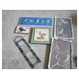 Rustic metal and wood Bird themed w...