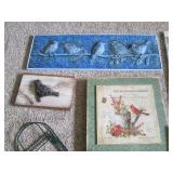 Rustic metal and wood Bird themed w...
