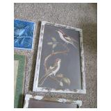 Rustic metal and wood Bird themed w...