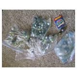 Variety of vintage marbles, decorat...