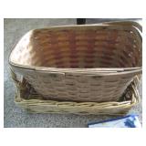 Decorative wicker baskets, reusable...