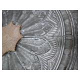 Wood framed Metal wall decor approx...