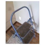 Blue metal folding step stool...