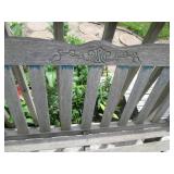 Rustic wood garden bench approx 50i...