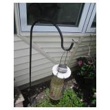 Shepherds hook, wood birdhouse, sto...