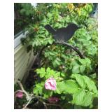 Shepherds hook, wood birdhouse, sto...