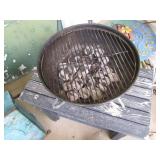 Small Weber charcoal grill plus Woo...