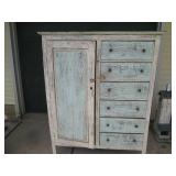 Rustic wood 6-drawer Armoire approx...