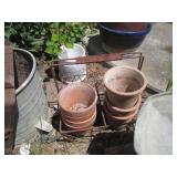 Metal buckets, basket and planters ...