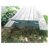 Large 8ft long picnic table with at...