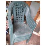 (4) Heavy duty plastic outdoor pati...