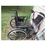 Manually operated wheel chair and v...