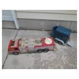 Plastic Tonka firetruck and Nylint ...